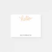 hallo Aangepaste Post-it® notes (geel) (Voorkant)