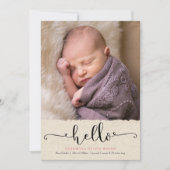 hallo Aankondiging geboorte (Voorkant)