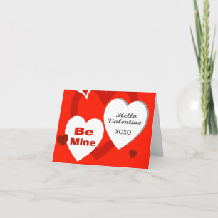 Hallo aanpasbare Valentijnskaart Feestdagen Kaart