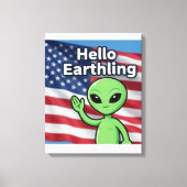 Hallo Aardsling Canvas Afdruk (Voorkant)