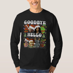 Hallo Afscheid 2024 2025 TRUMP \Oud en Nieuw T-shirt