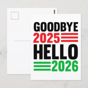 Hallo Afscheid 2025 2026 – Een frisse ster vieren Briefkaart