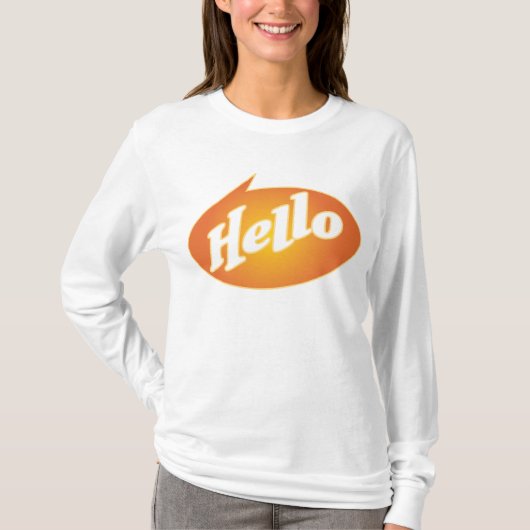 hallo/afscheid t-shirt (Voorkant)