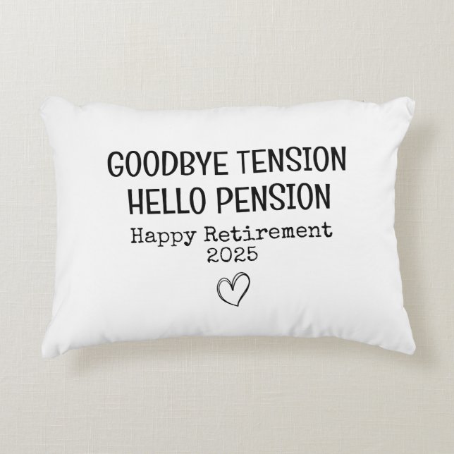 Hallo Afscheid Tension Accent Kussen (Voorkant)
