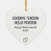 Hallo Afscheid Tension Keramisch Ornament (Voorkant)