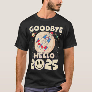 Hallo Afscheid van familie 2024 2025 Fly Happy New T-shirt