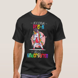 Hallo Afstudeerder Eenhoorn Vaarwel Pre K T-shirt