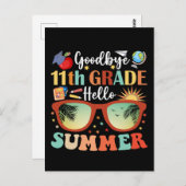 Hallo Afstuderen Vaarwel 11e Grade Briefkaart (Voorkant / Achterkant)