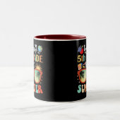 Hallo Afstuderen Vaarwel 5e klas Tweekleurige Koffiemok (Center)