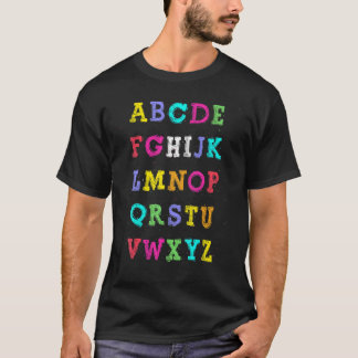 Hallo Alfabet Terug naar school  Pre K Kleuterscho T-shirt