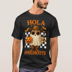 Hallo Amighosts Grappige Spaanse Halloween Cowboy T-shirt