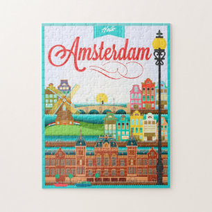 hallo Amsterdam Holland Legpuzzel