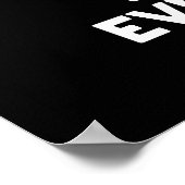 hallo Anybuzzy Funny Bee Pun Dark BG Poster (Hoek)