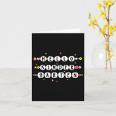 Hallo Armband voor Vriendschap in de Kleuterschool Kaart (Gele Bloem)