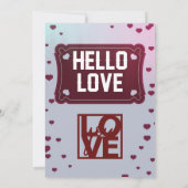 Hallo Aroma van Liefde Koffie Bubbels Kaart (Achterkant)