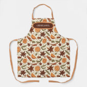 Hallo Autumn gepersonaliseerd Schort met naam (Voorkant)