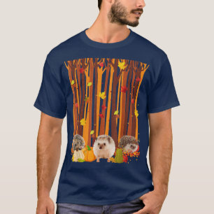 hallo Autumn Hedgel Maple Leaf Herfst Pumpkin Mann T-shirt