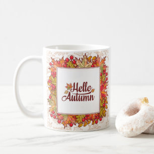 hallo Autumn Herfst Season Floral Koffiemok
