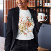 Hallo Autumn Waterverf Herfst Floral T-shirt