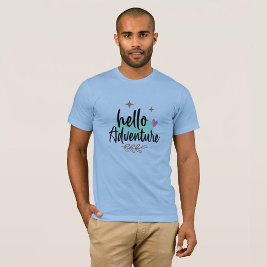 Hallo Avontuur Meer Leven T-shirt (Voorkant volledig)