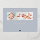 hallo Baby | Aankondiging Folie geboorte (Achterkant)