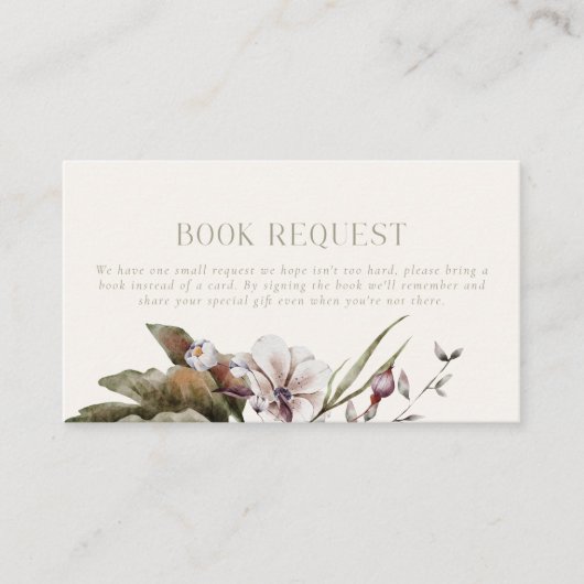 HALLO BABY | Autumn Botanical Books voor Baby Informatiekaartje (Voorkant)