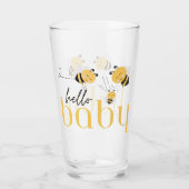 Hallo Baby Bijendouche Drink Glas (Achterkant)