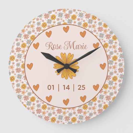  Hallo Baby Boho Bloemenkwekerij Grote Klok (Voorkant)