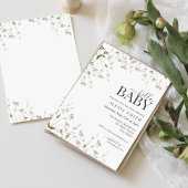 Hallo Baby Boho Wildflower Bloemen Baby shower Kaart