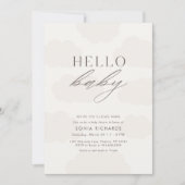 Hallo Baby | Cloud Nine Genderneutraal Baby shower Kaart (Voorkant)