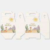 Hallo Baby Desert Cactus Llama Cowboy Baby shower Bedankdoosjes (Ongevouwen)