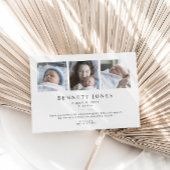 Hallo Baby Eenvoudige Script Foto Geboorte Aankond Aankondiging