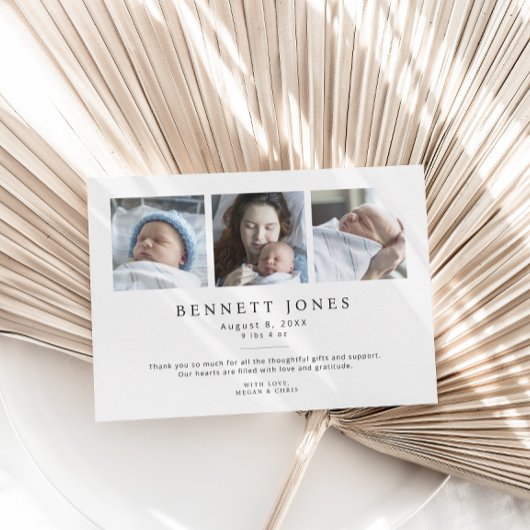 Hallo Baby Eenvoudige Script Foto Geboorte Aankond Aankondiging