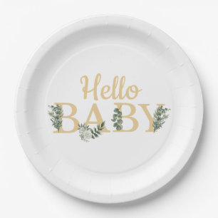 Hallo Baby Eucalyptus Borden Papieren Bordje