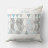 hallo Baby Hallo Abstracte werelddriehoek Kussen (Voorkant)