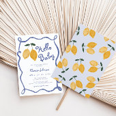 Hallo Baby Lemon Italiaans Amalfi Boys Baby shower Kaart