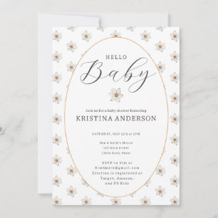 Hallo Baby Lente Narcis Baby Shower Kaart