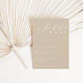 Hallo Baby Modern Script Minimalistisch Baby showe Kaart