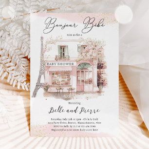 Hallo Baby Parijs Parijse Franse Baby Shower Kaart