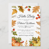 hallo Baby Pumpkin najaar Baby shower Kaart (Voorkant)