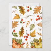 hallo Baby Pumpkin najaar Baby shower Kaart (Achterkant)