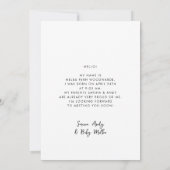 Hallo Baby Retro stylish Aankondiging (Achterkant)