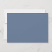 Hallo Baby Simple Slate | Dusty Blue Script Shower Kaart (Achterkant)