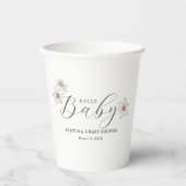 Hallo Baby Spring Baby shower Welkom Papieren Bekers (Voorkant)