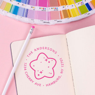 Hallo Baby Ster Aangepast Retouradres Zelfinktende Stempel