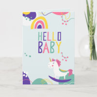 Hallo Baby Wenskaart