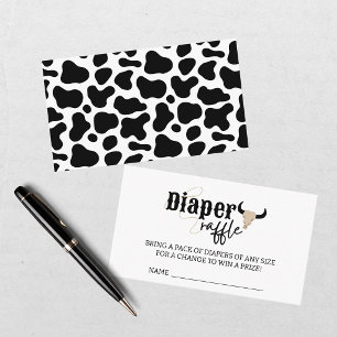 Hallo Baby Zwarte Bruine Cowboy Baby Shower Informatiekaartje
