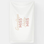 Hallo Bachelorette Party Vaarwel Miss Spandoek (Verticaal)