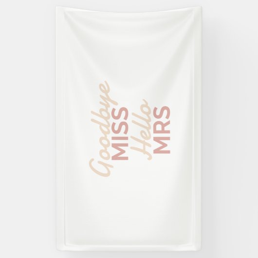 Hallo Bachelorette Party Vaarwel Miss Spandoek (Verticaal)