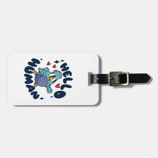 hallo bagagelabel (Voorkant horizontaal)